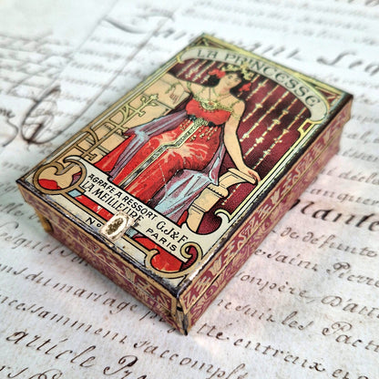 boite tole lithographie art nouveau