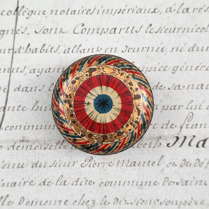 Rare Boite ronde « Epingles Au Patriote », Vers 1900
