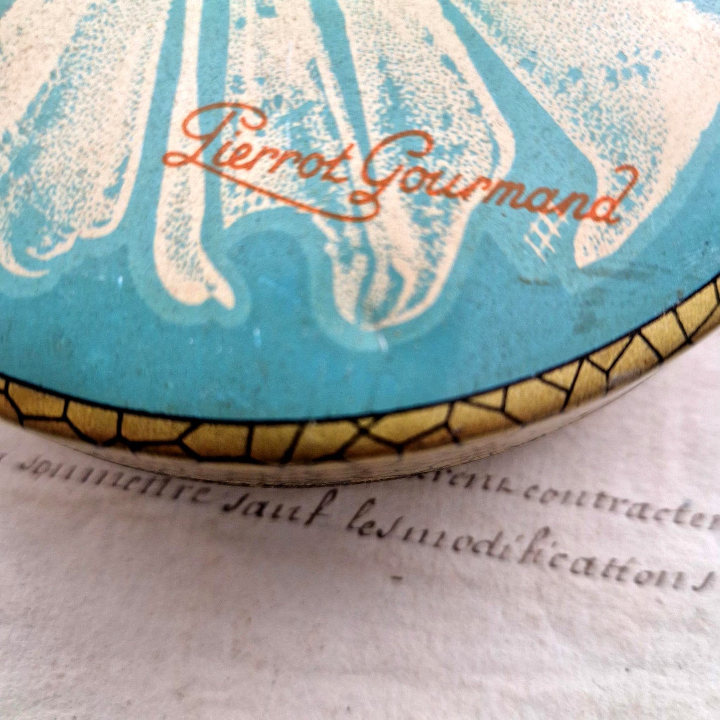 boite tole lithographie pierrot gourmand