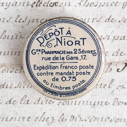 Boîte pharmaceutique « Poudre Cervolet » - Niort