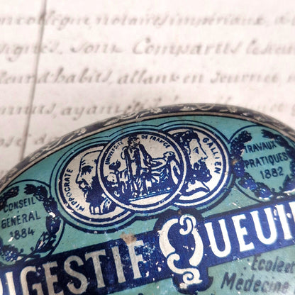Rare boite digestive ancienne « Digestif Queuille », Vers 1900