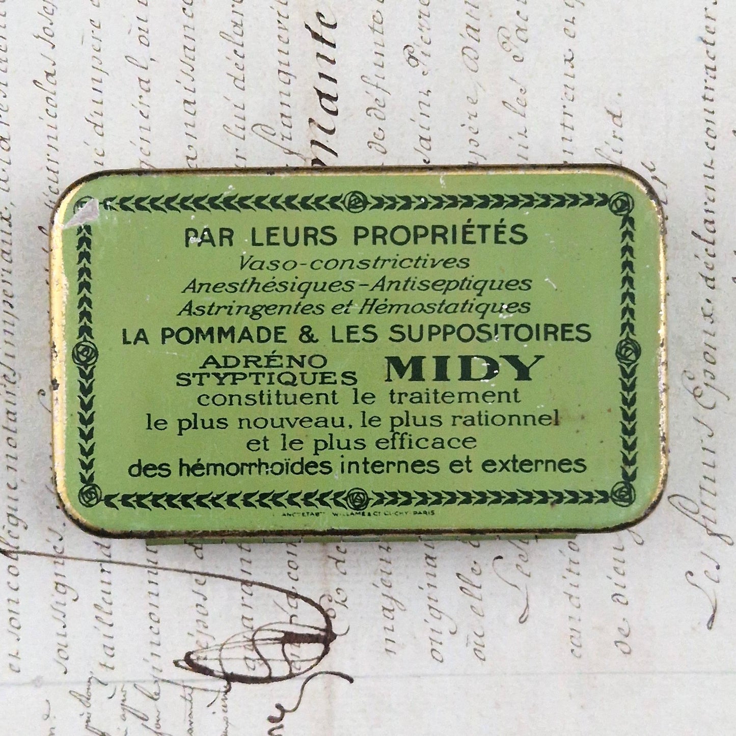 Boite  « Suppositoires hémorrhoides - MIDY »