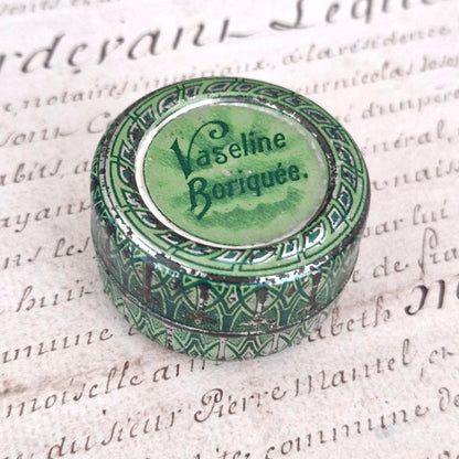Boite ancienne « Vaseline Borique », Vers 1900