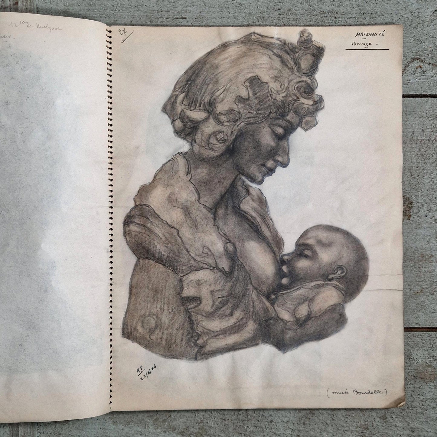 bourdelle museum drawing album 1954