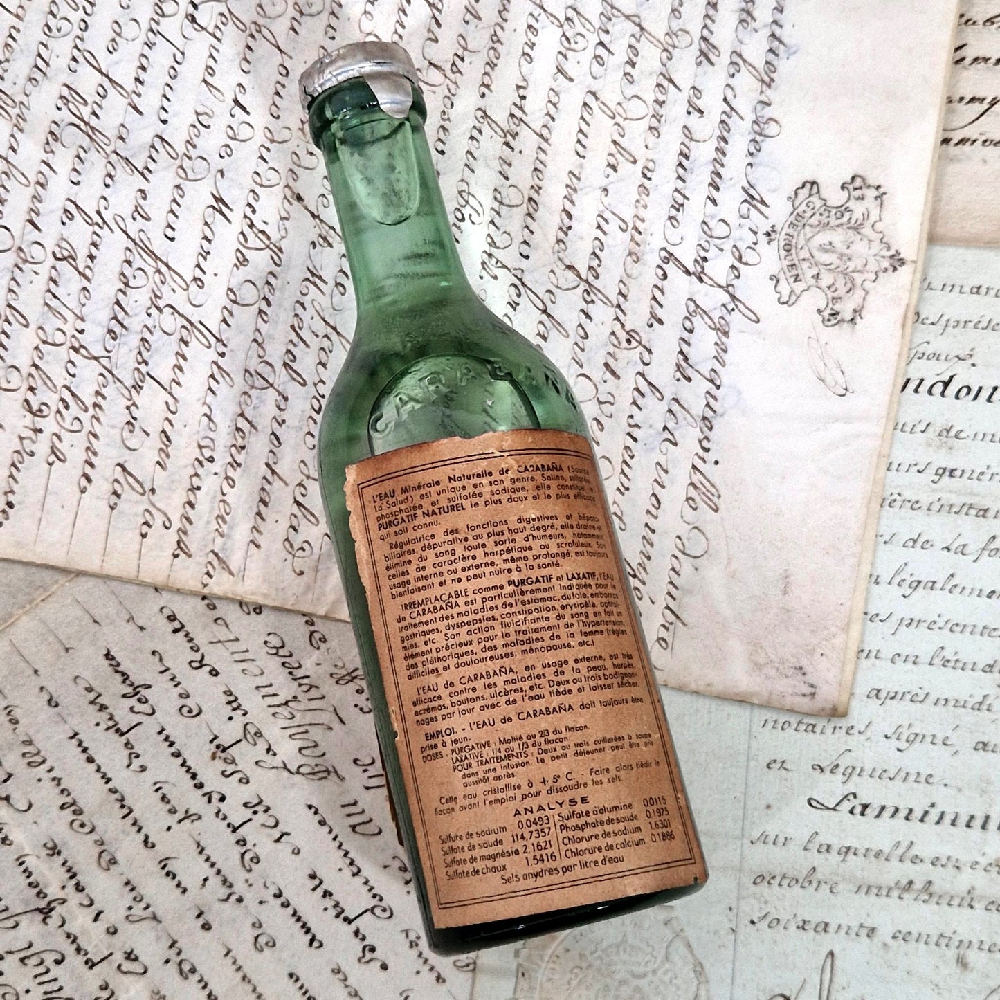 bouteille ancienne carabana pleine