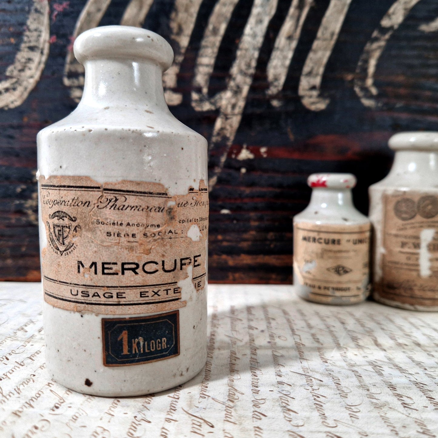 bouteille mercure ancienne bourdon freres