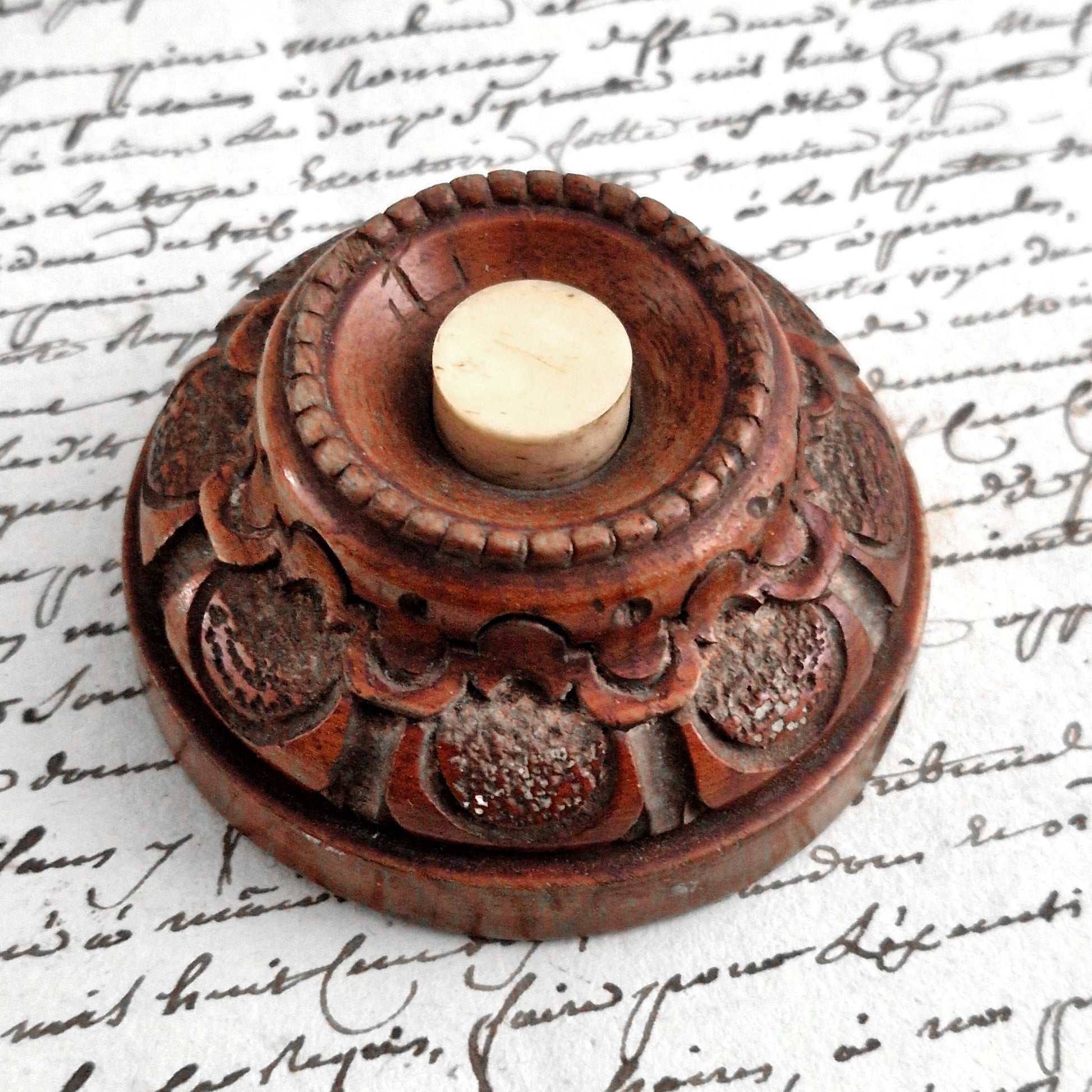 bouton de sonnette en bois luxe