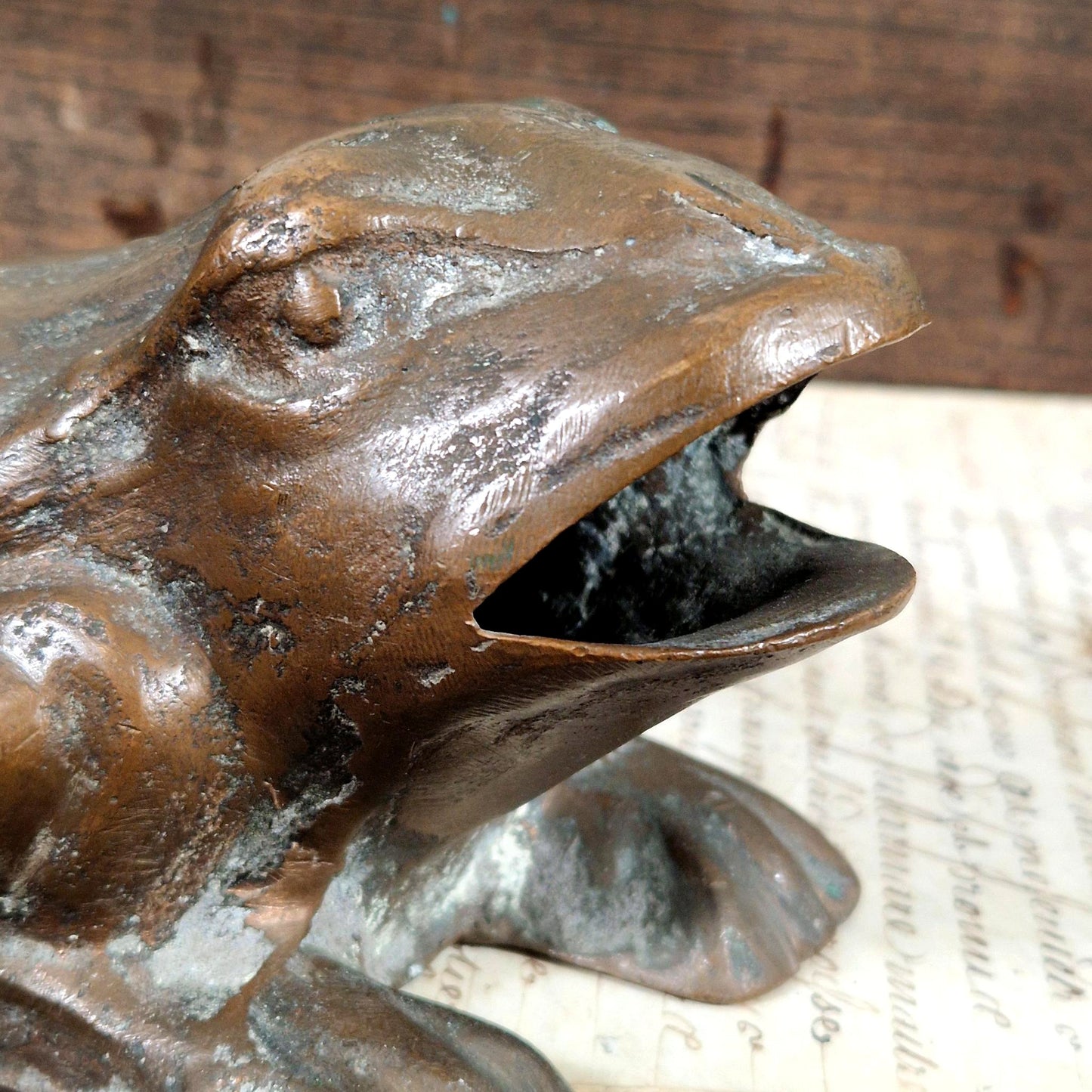 bronze frog toss game