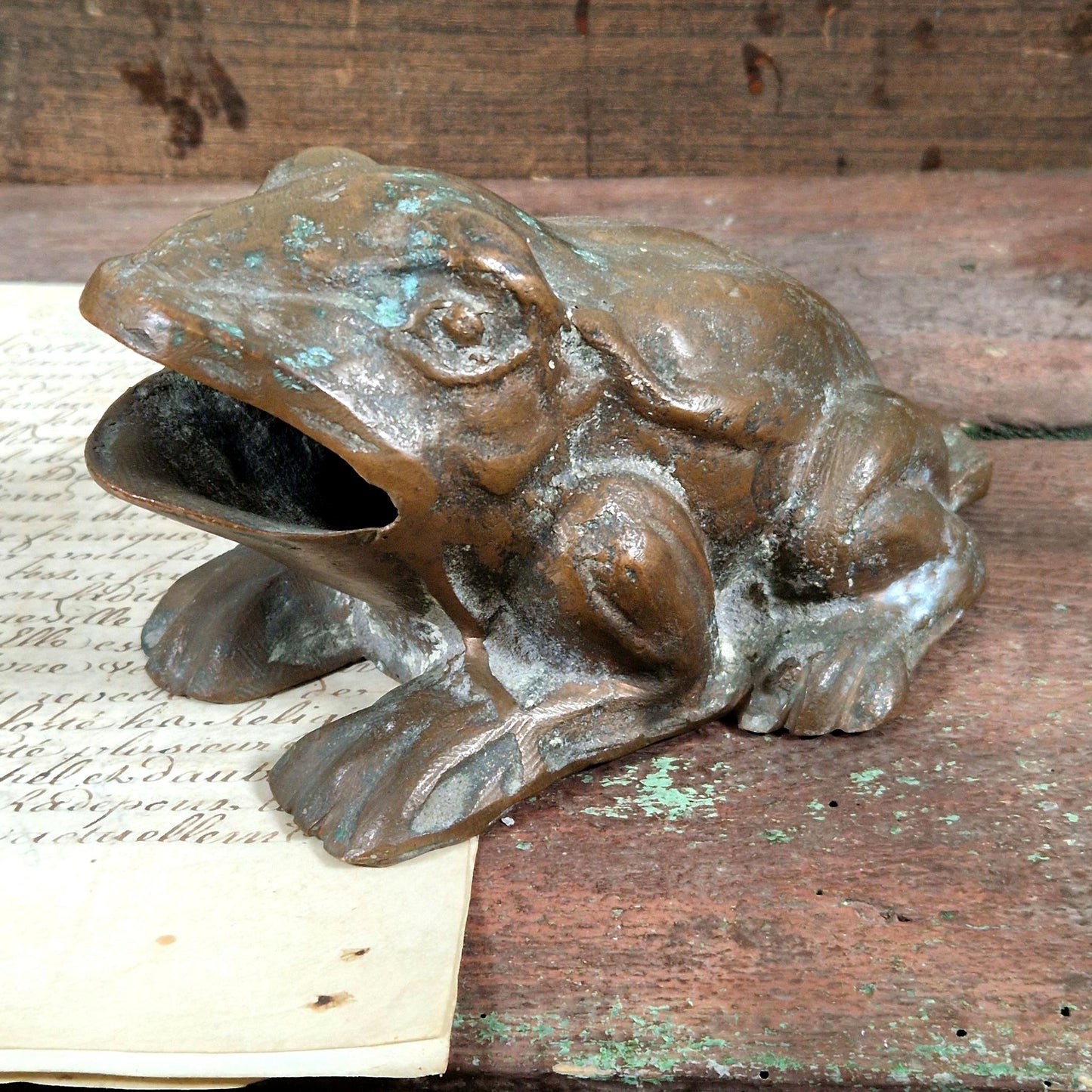 bronze grenouille belle époque