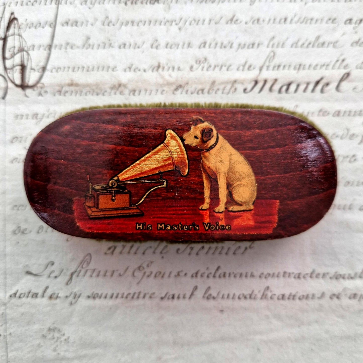 brosse publicitaire his masters voice