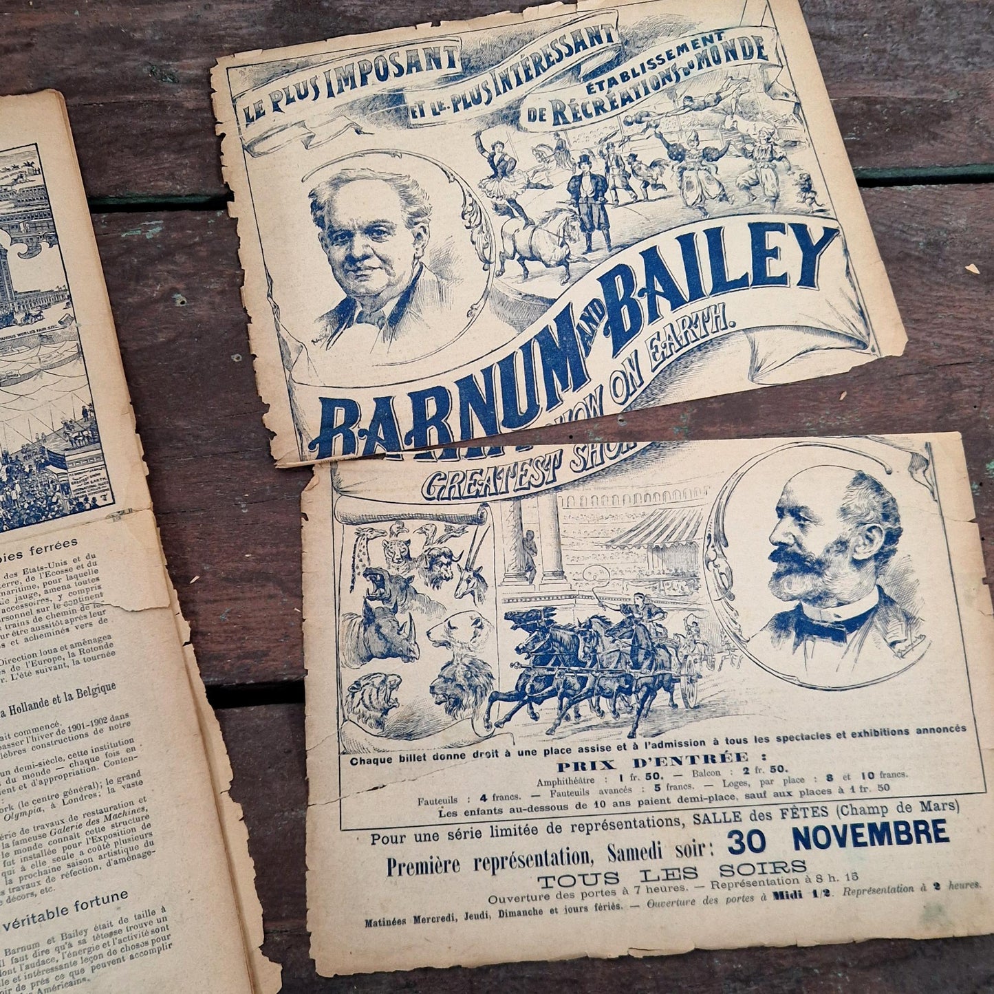 buffalo usa courier print circus program