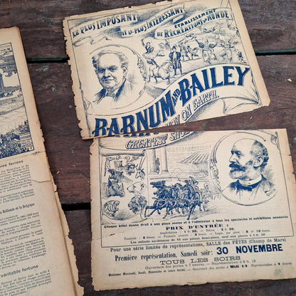 buffalo usa courier print circus program