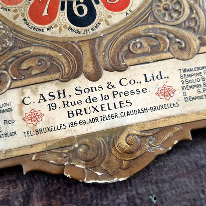 c ash sons london brussels sign