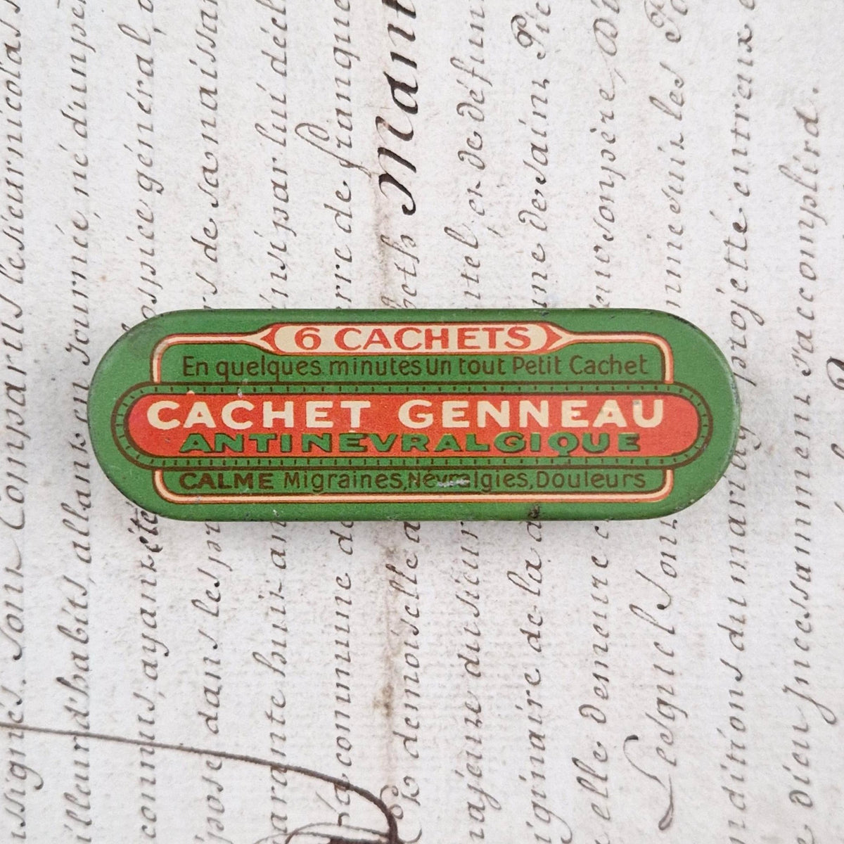 Boîte antinévralgique « Cachet Genneau »