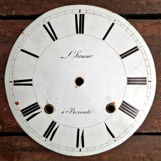 cadran émaillé horloge brioude