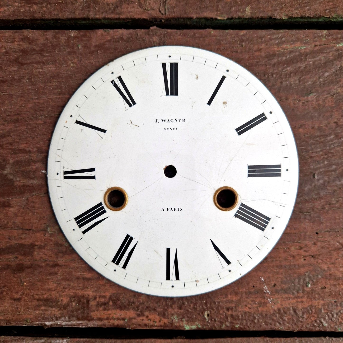 cadran pendulette émaillé wagner paris