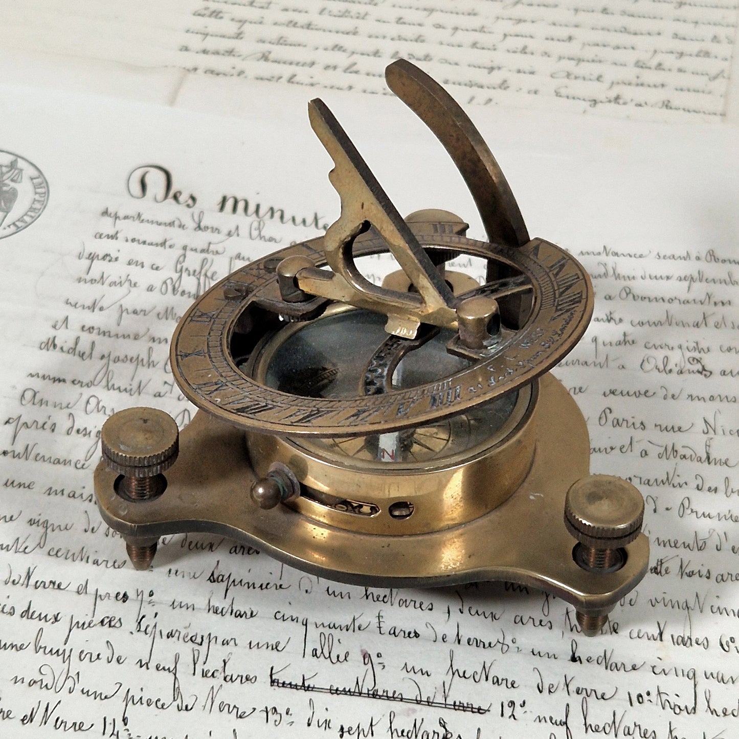 cadran solaire boussole deco