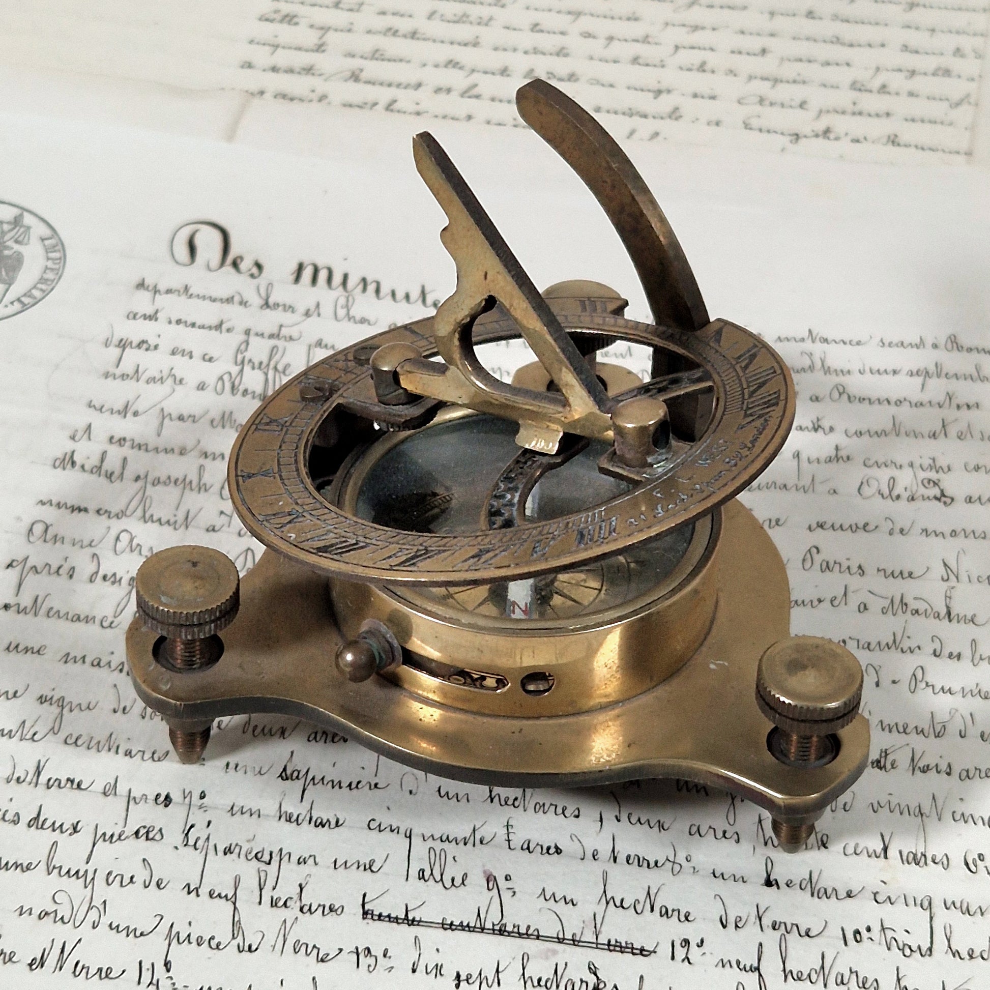 cadran solaire boussole deco