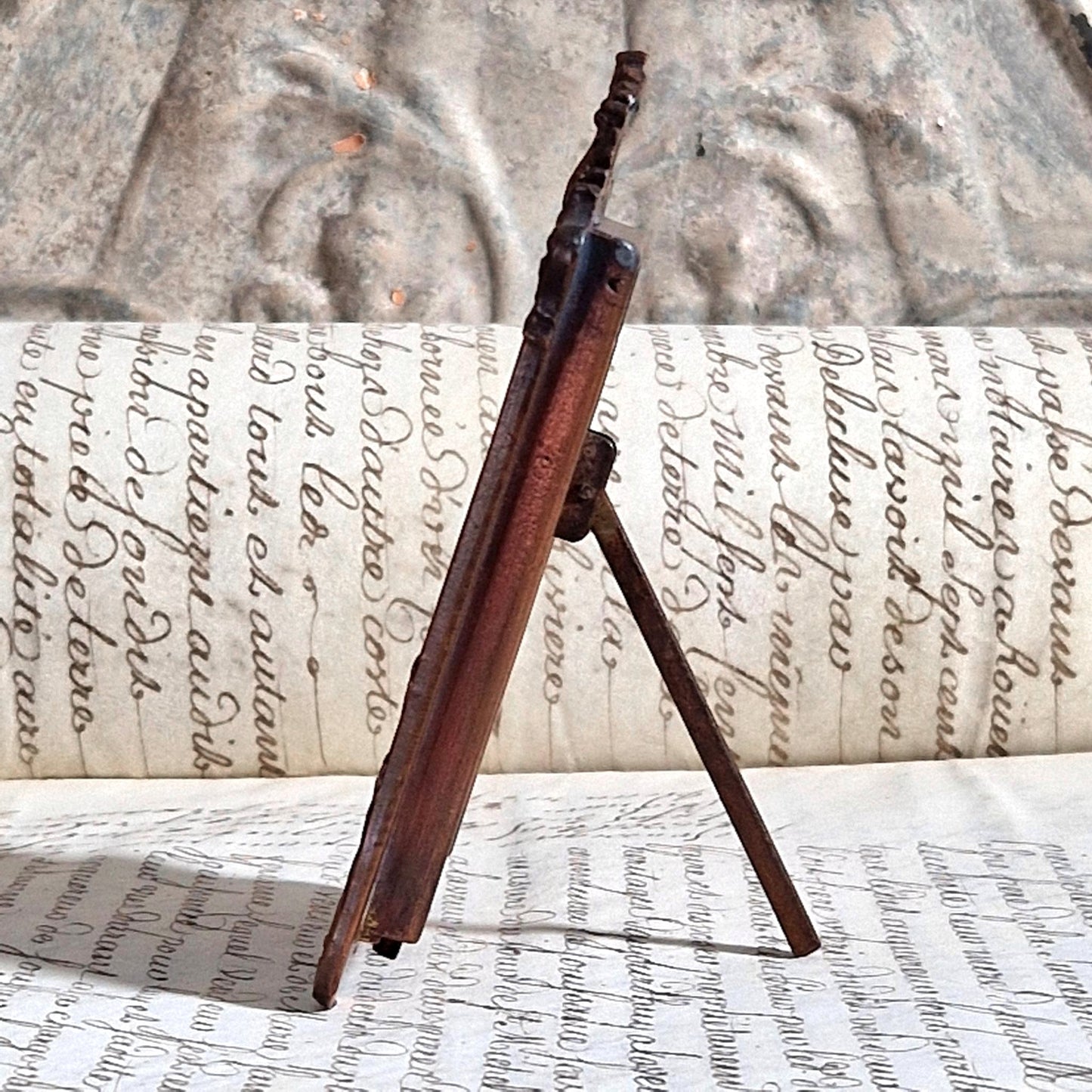 cadre belle époque cuivre 1880