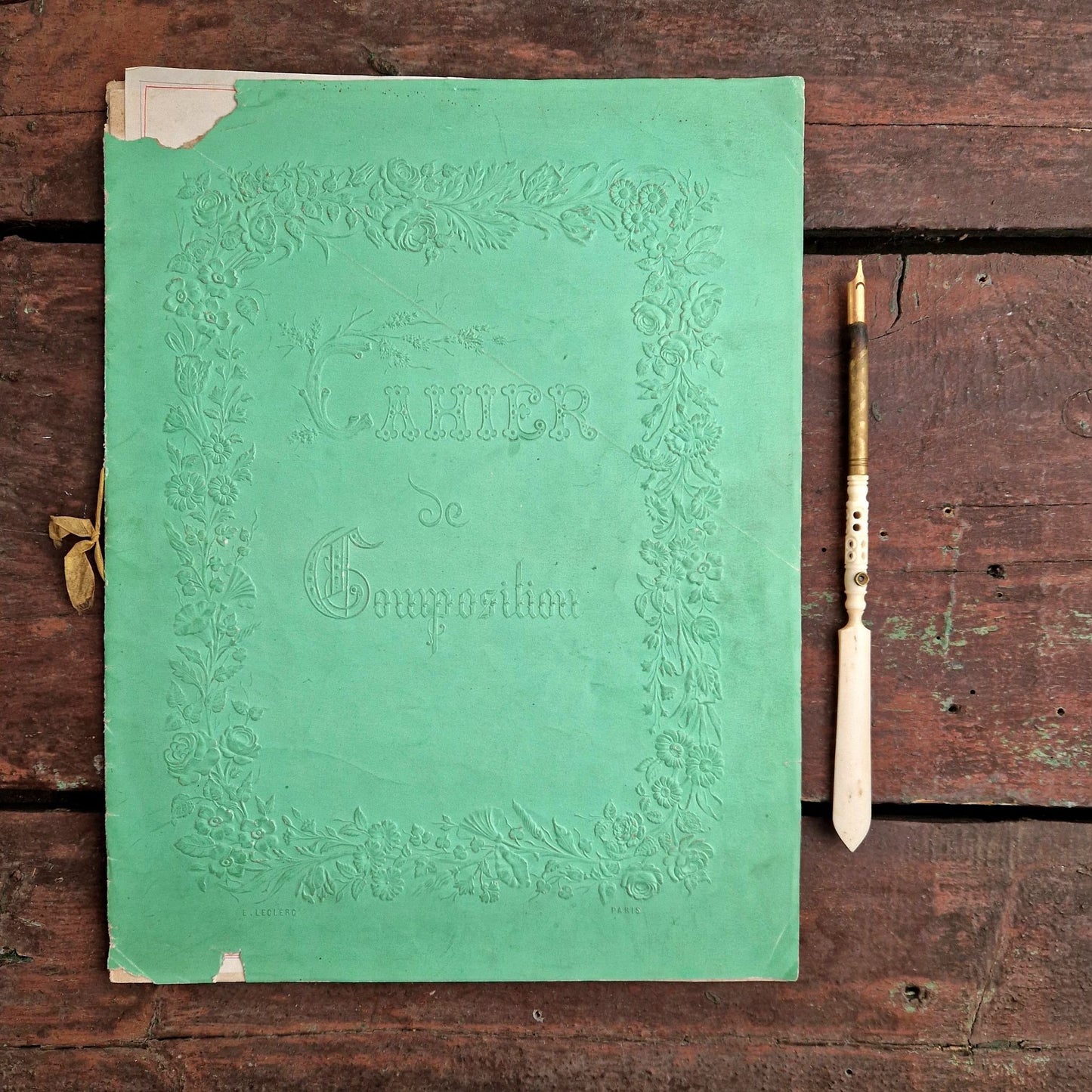 cahier ancien de composition marie-jutteau