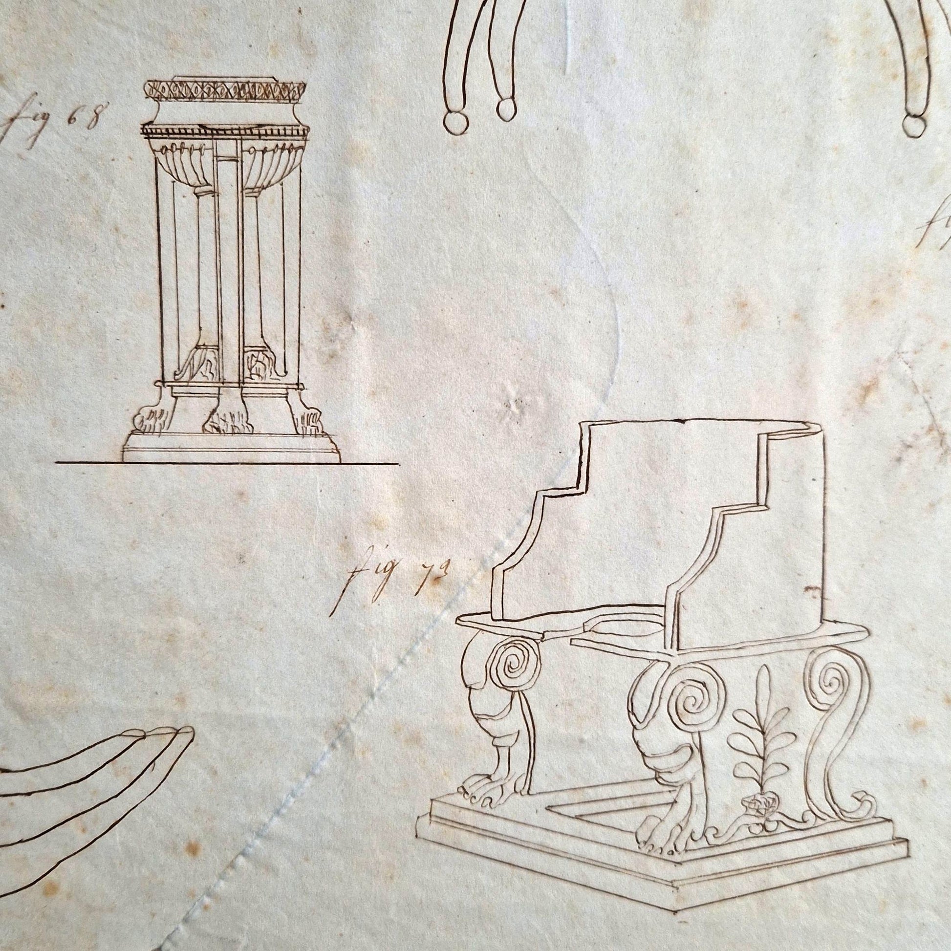 cahier ancien de dessin