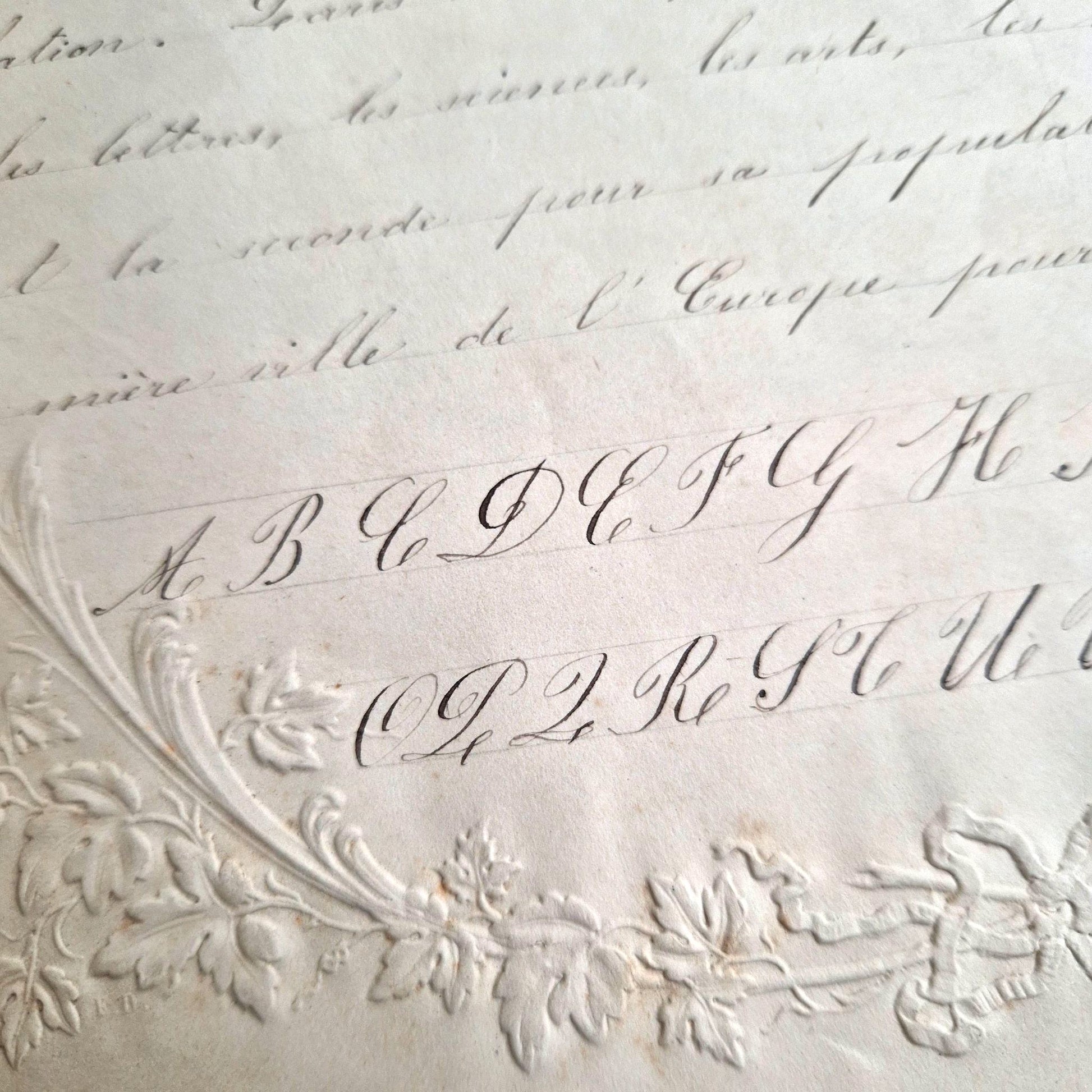 cahier calligraphie francaise