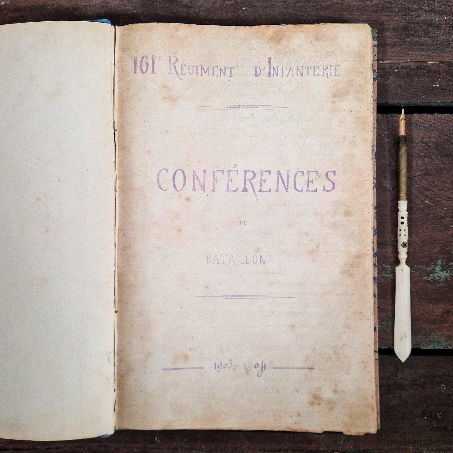 cahier conferences officiers infanterie