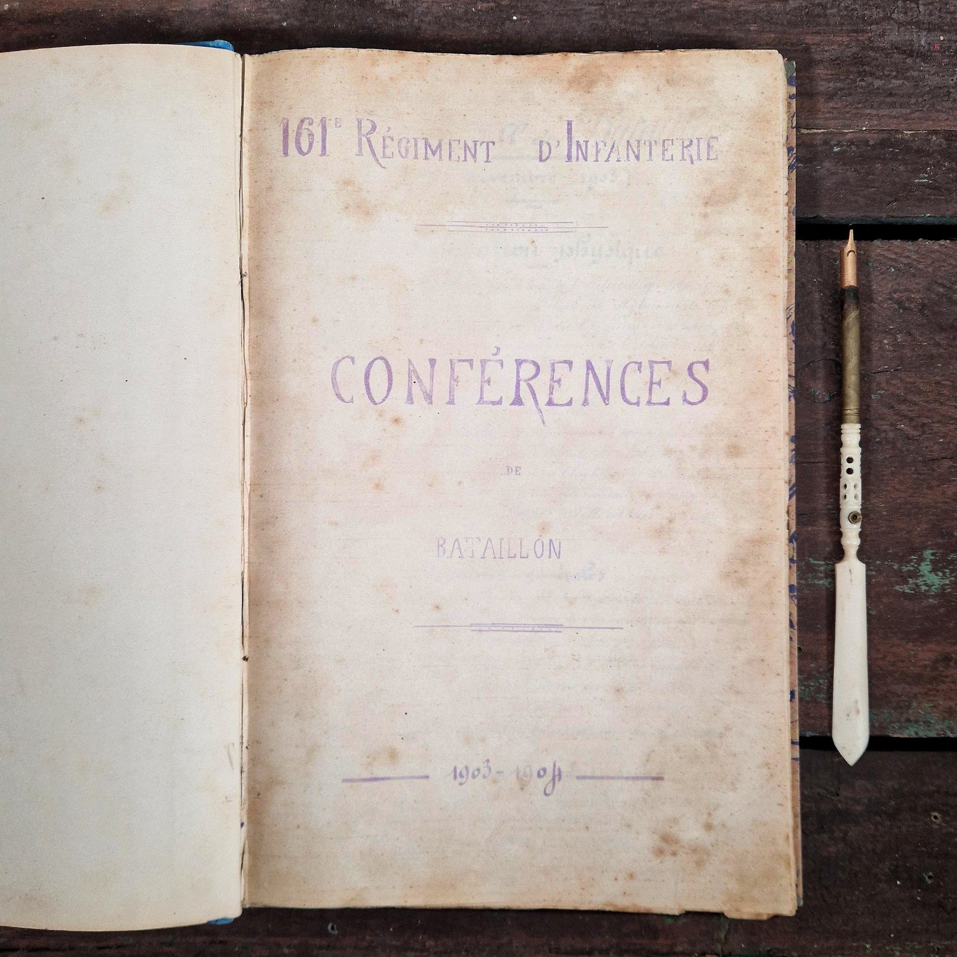 cahier conferences officiers infanterie
