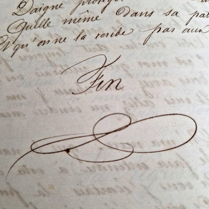 cahier de musique manuscrit fin