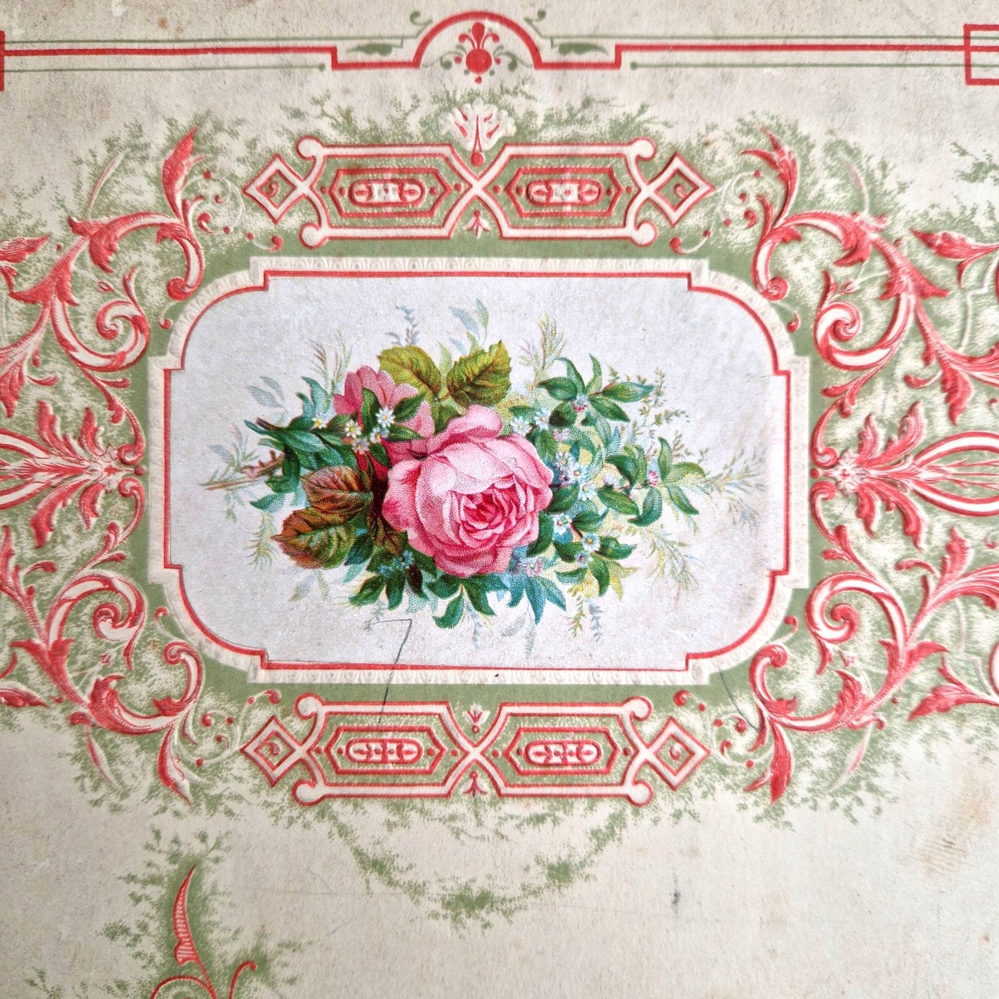 cahier illustration rose XIXe