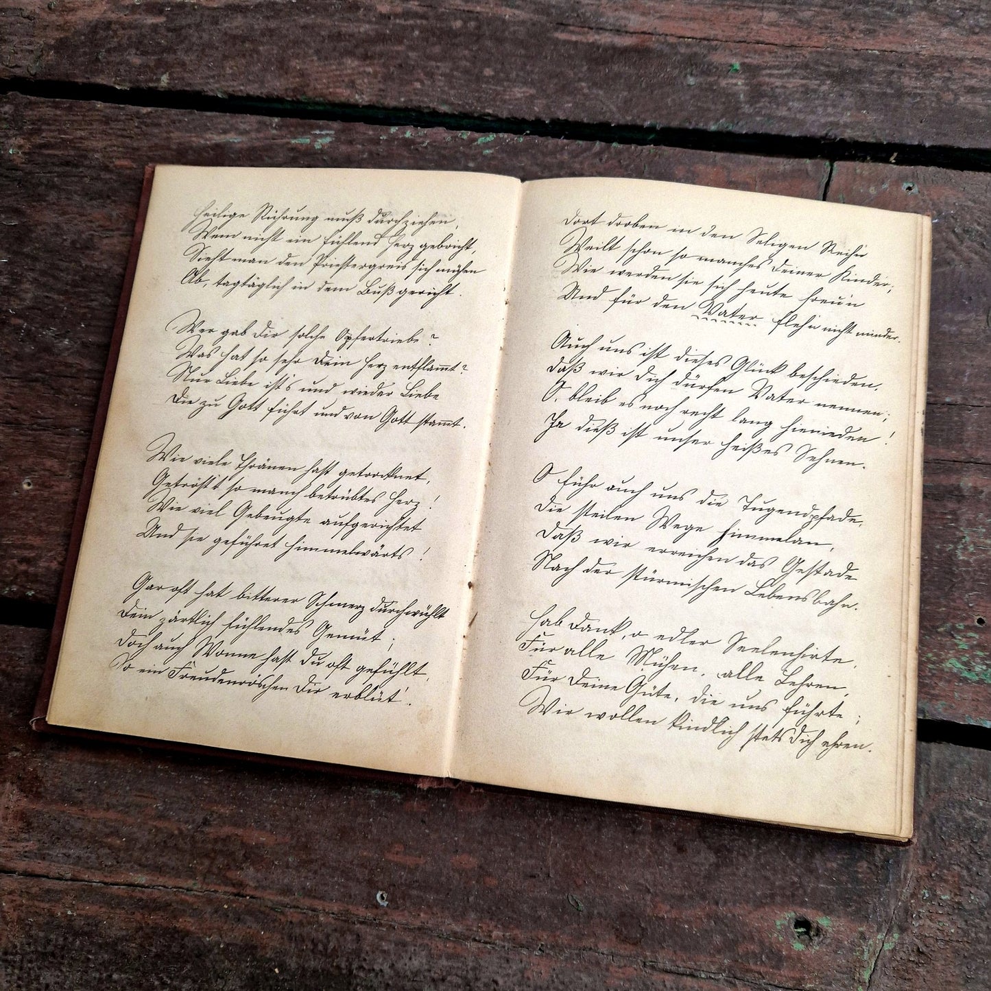 cahier poétique vieux livre de poesie