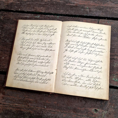 cahier poétique vieux livre de poesie