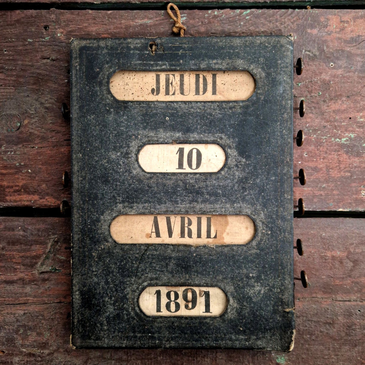 calendrier perpétuel ancien 1888