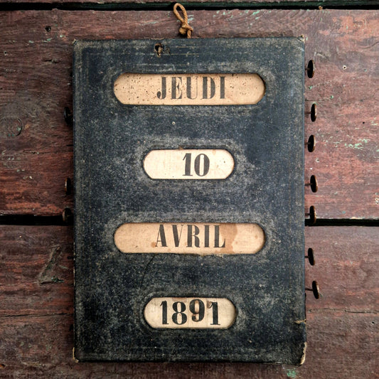 calendrier perpétuel ancien 1888