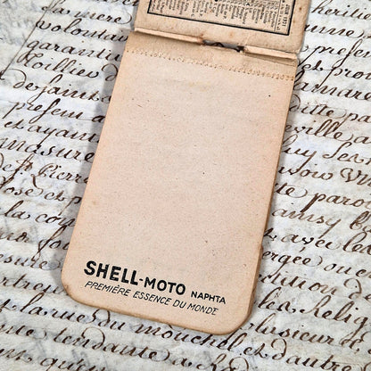 calendrier publicitaire shell ancien