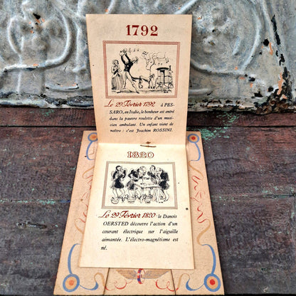 calendrier vintage publicitaire