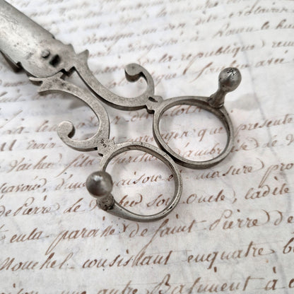 candle trimmer antique wrought iron