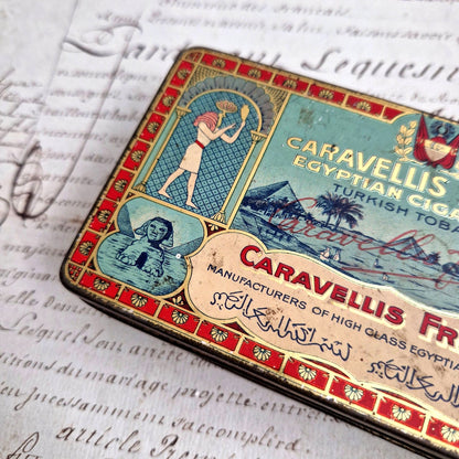 caravellis cigarette tin egypt