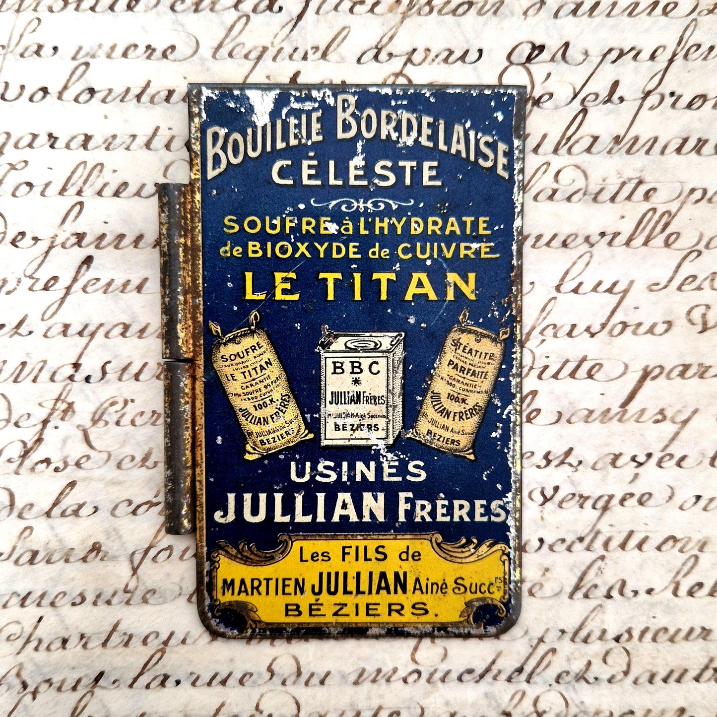 carnet calendrier tole lithographiee BBC Le Titan