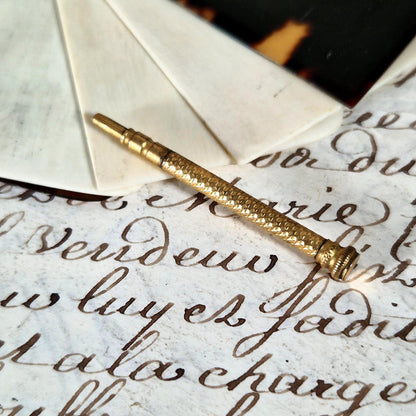 carnet de bal belle époque crayon doré