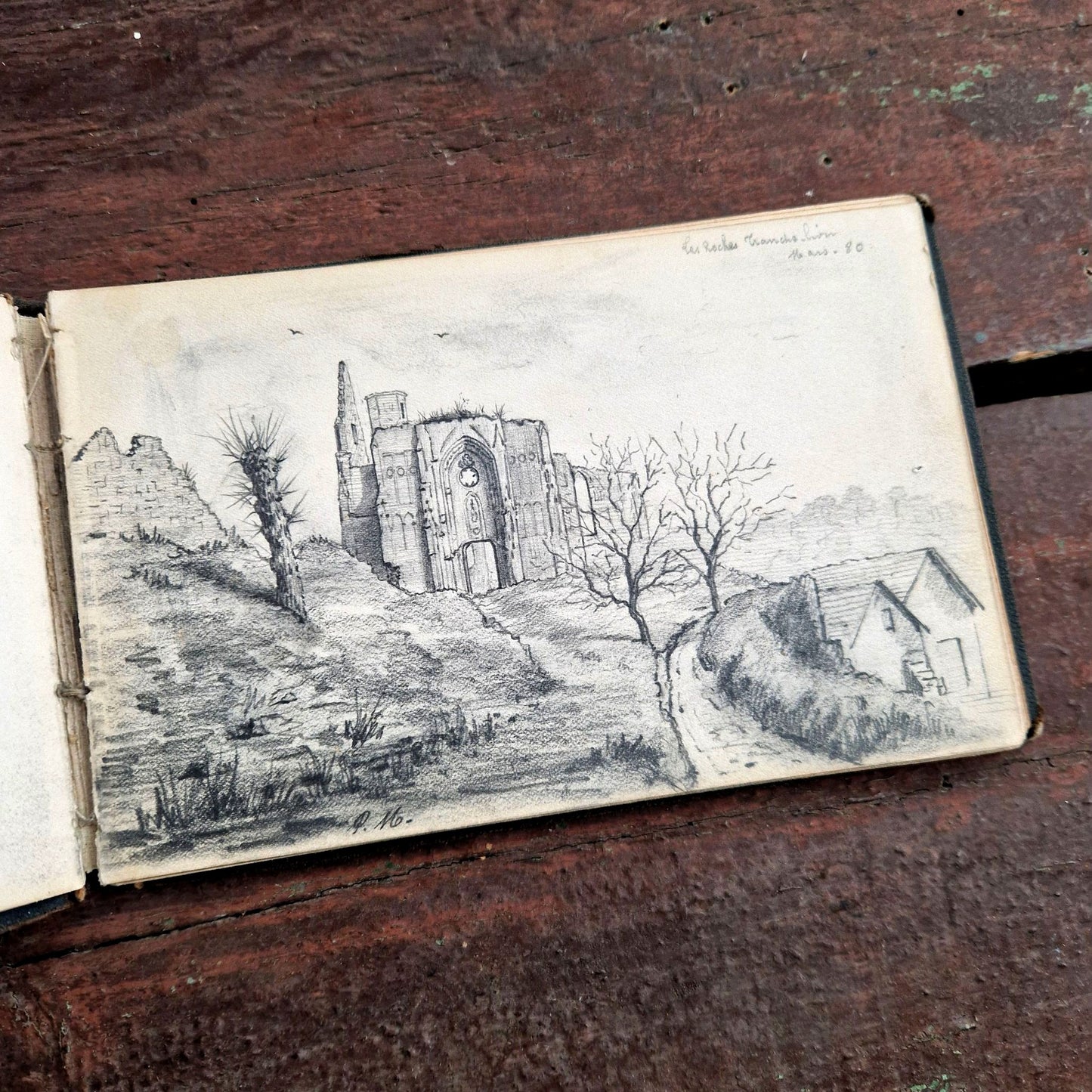 carnet intime dessins et poésies XIXe