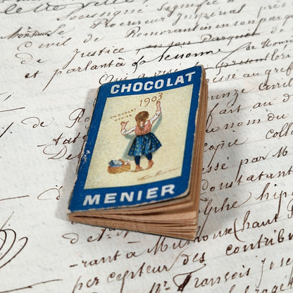 carnet publicitaire 1903 chocolat menier