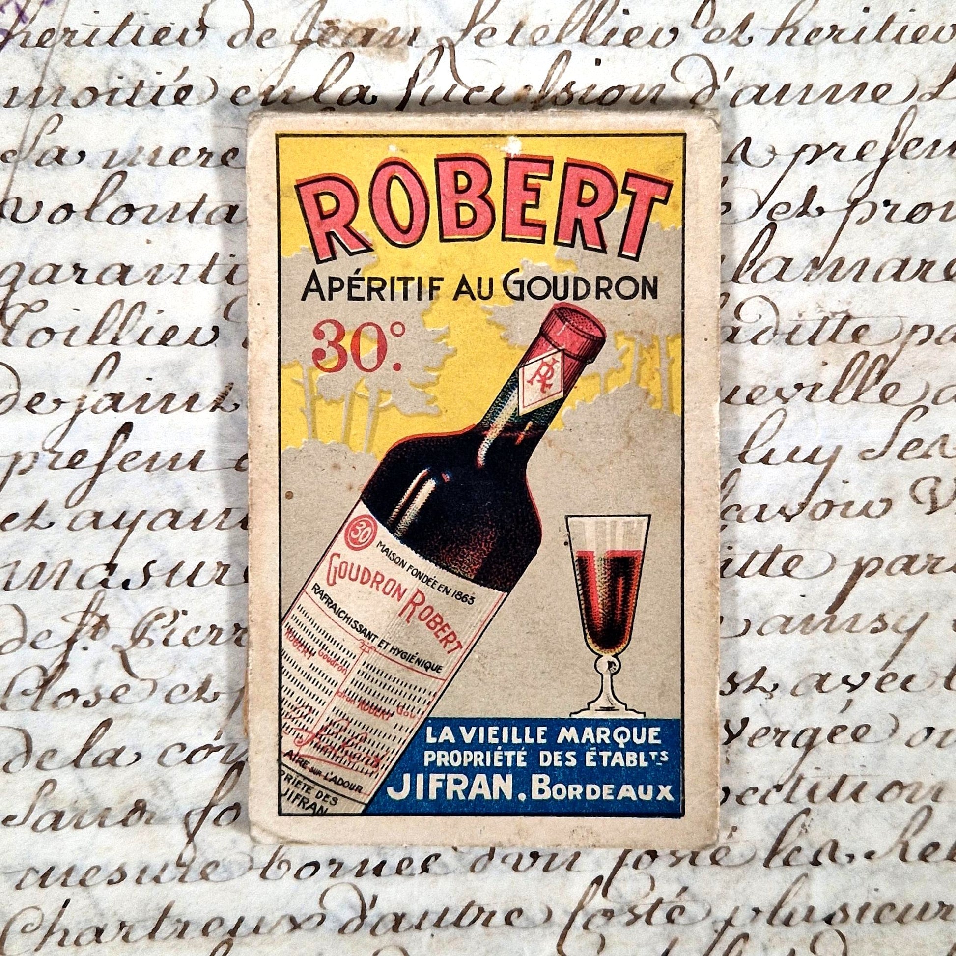 carnet publicitaire goudron robert