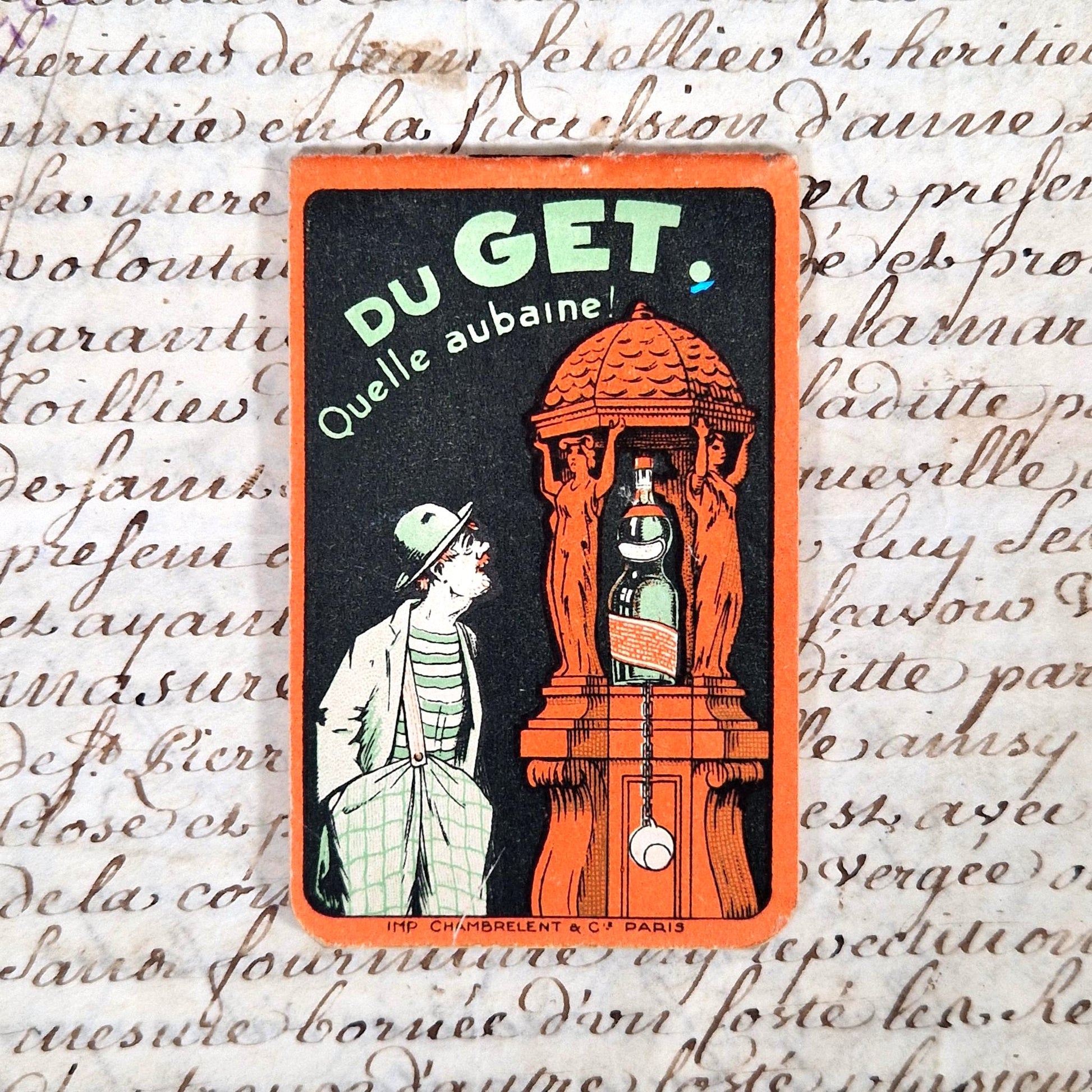 carnet publicitaire pippermint get 1930