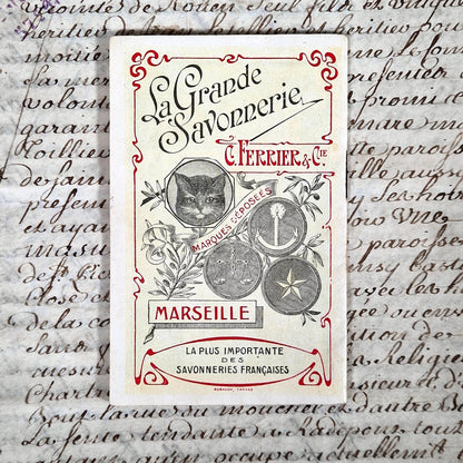 carnet publicitaire savon le chat