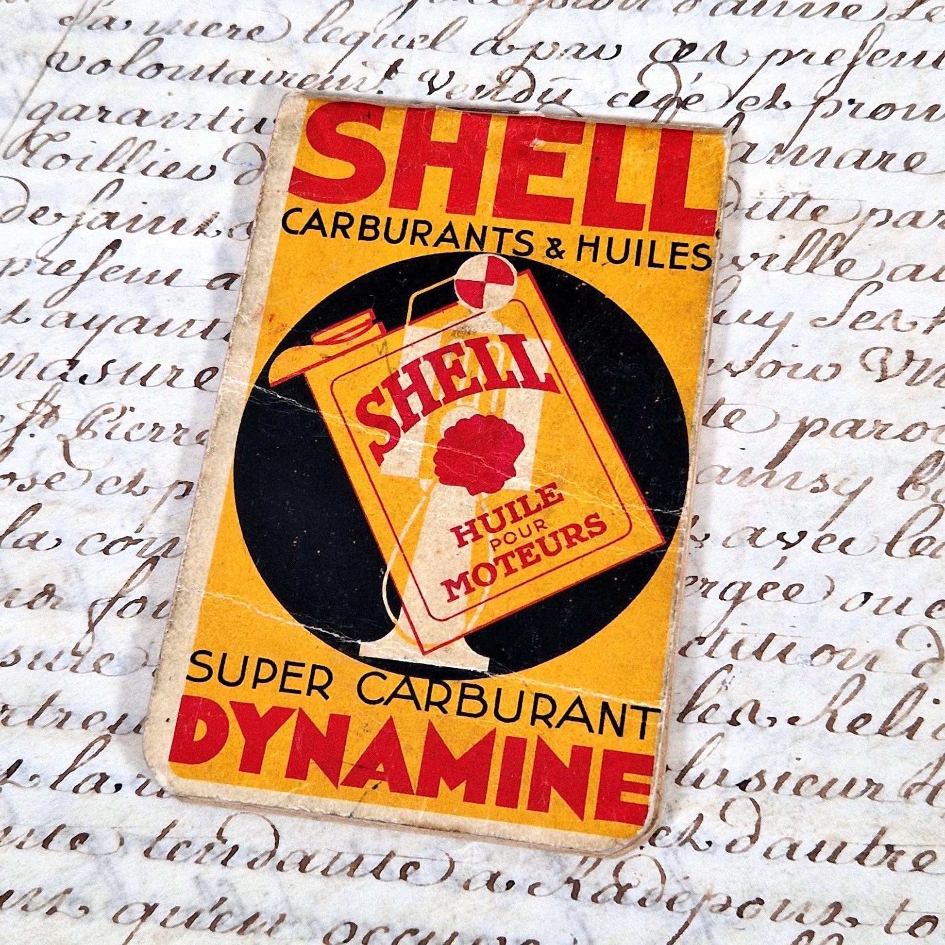 carnet publicitaire shell dynamine