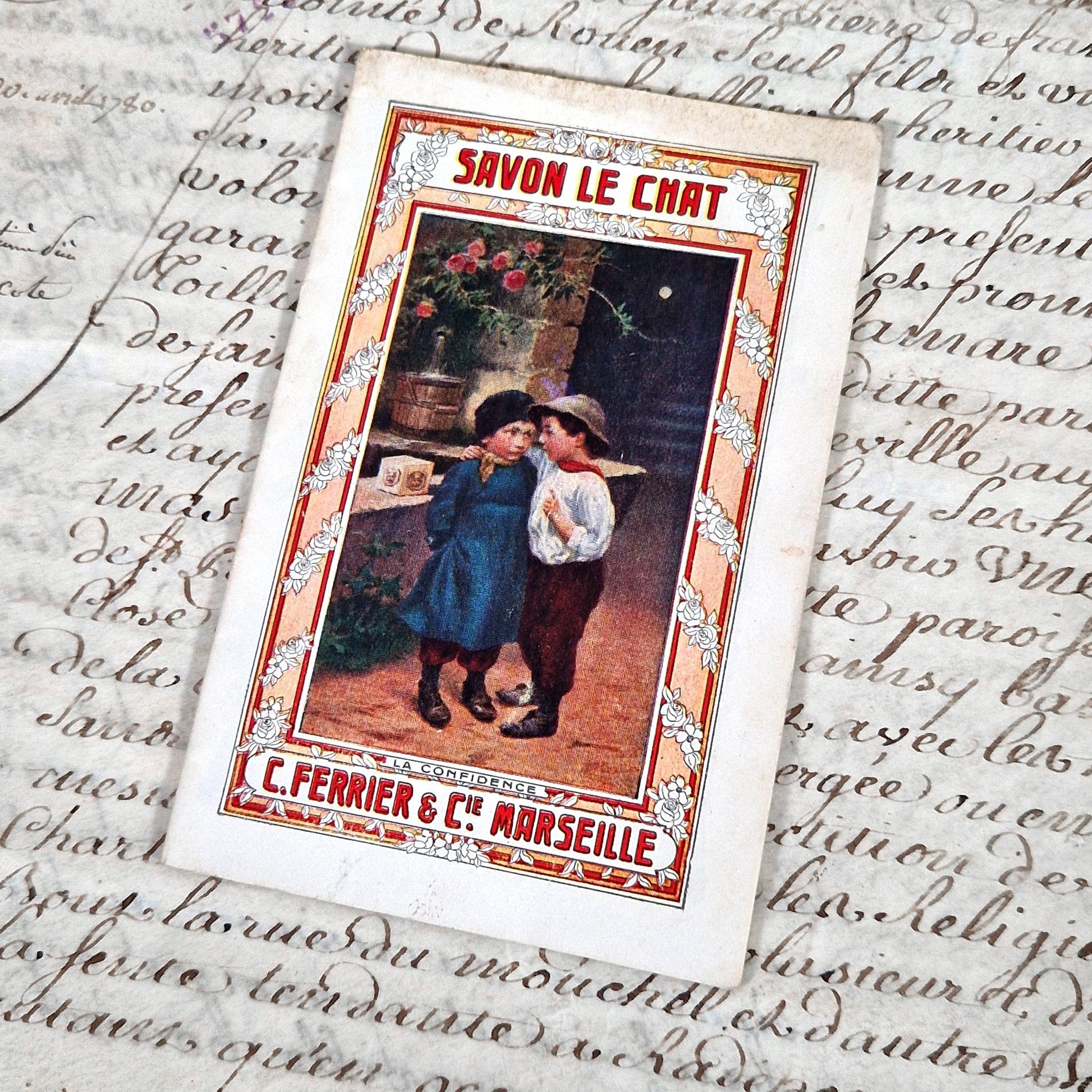 carnet vintage savon le chat 1910