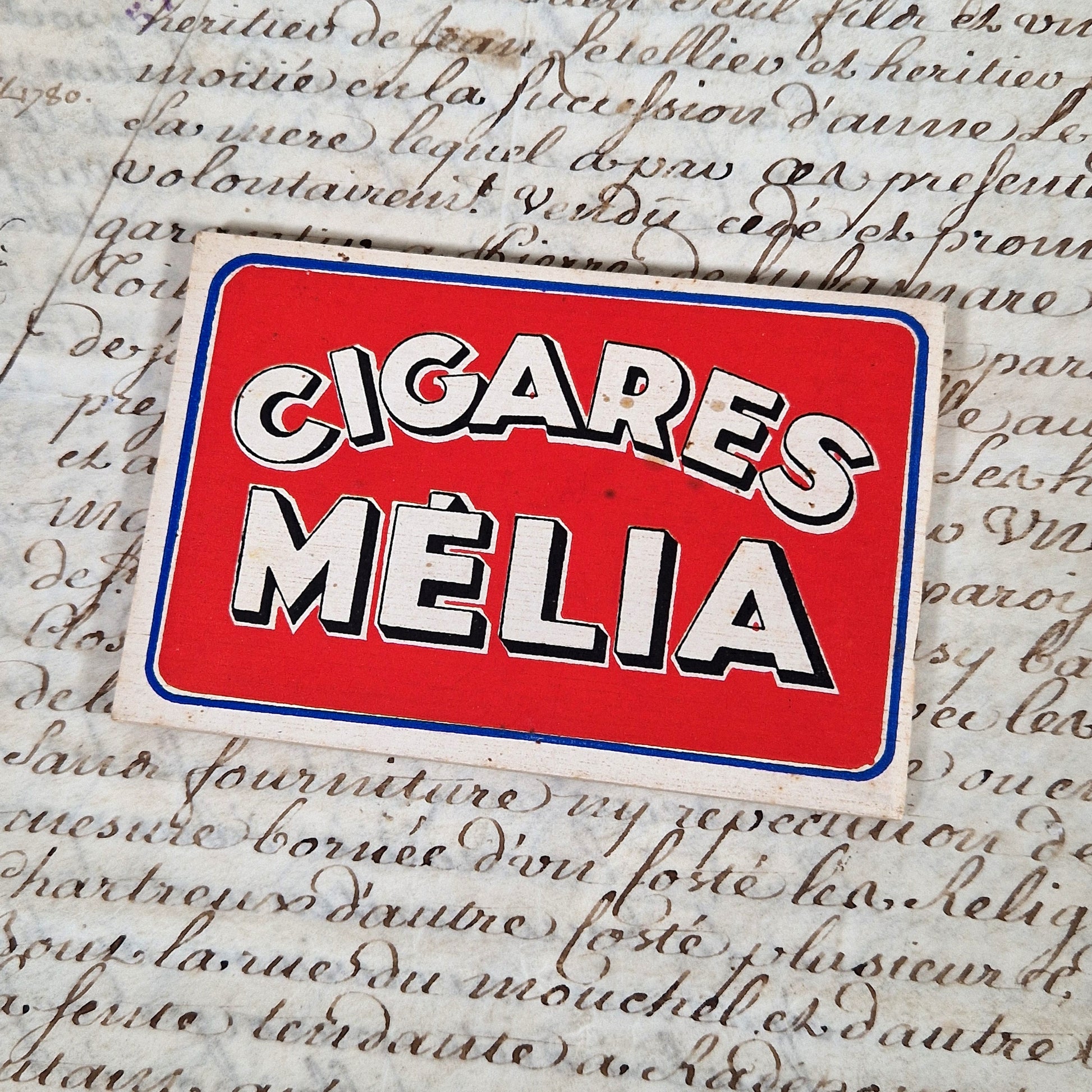 carnet vintage tabac art deco