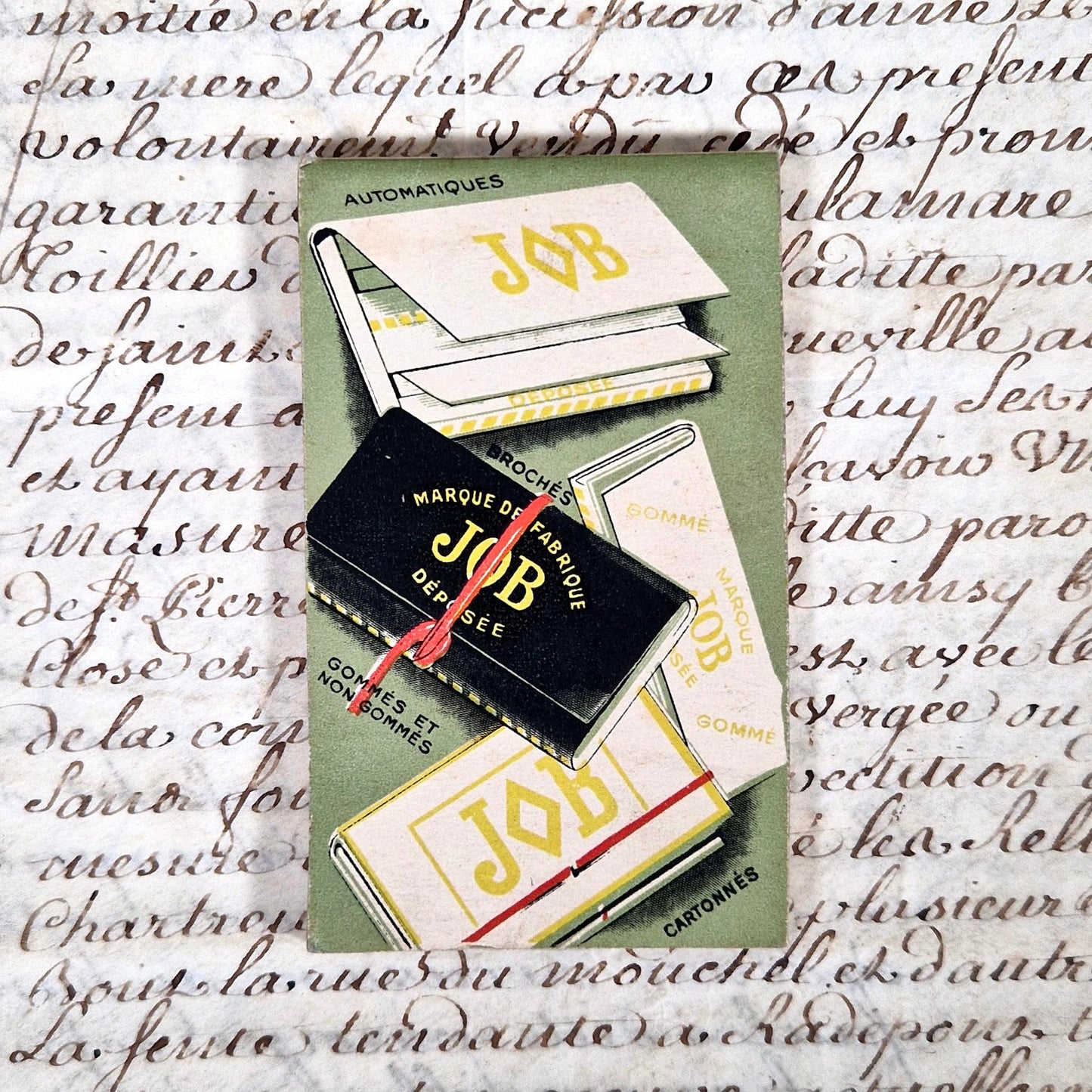 carnet vintage tabac job 1930