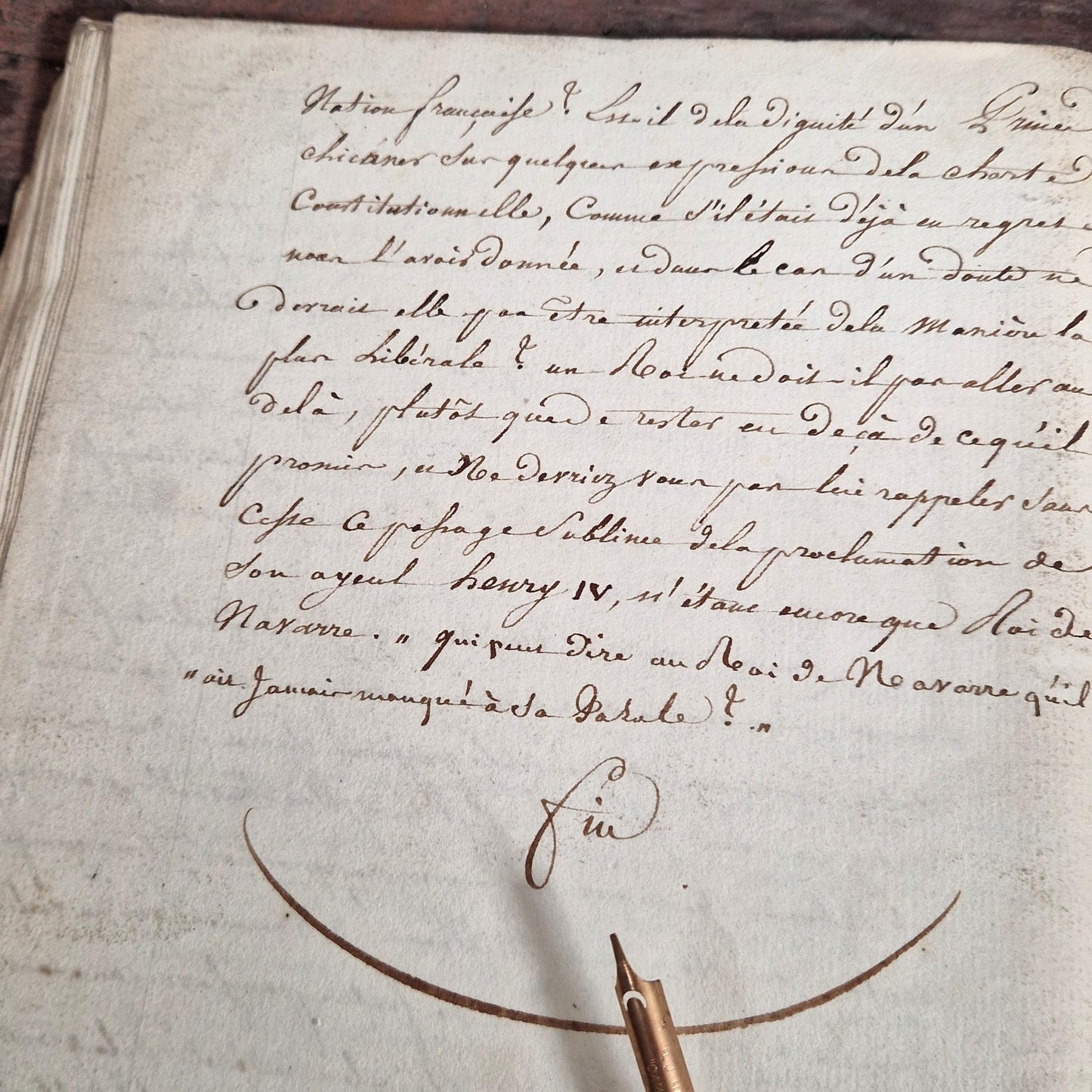 carnot handwritten copy 1814